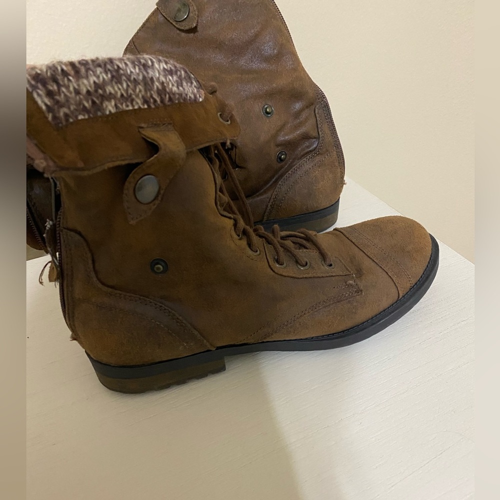 Brown Combat Boots